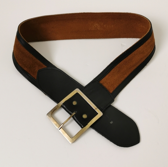 Vintage two tone suede belt - Picture 2 of 6